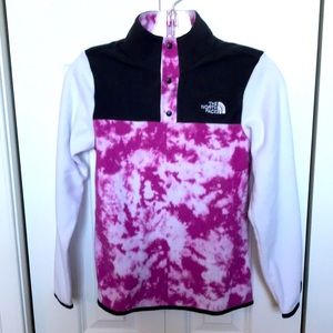 The North face never worn!  Fleece with 3 button collar. Sz. M 10-12